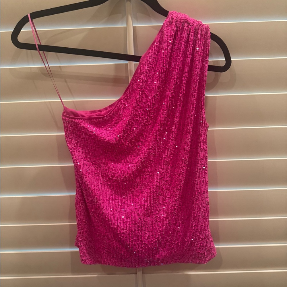 Generation Love Pink sequin One Shoulder top
Size XS